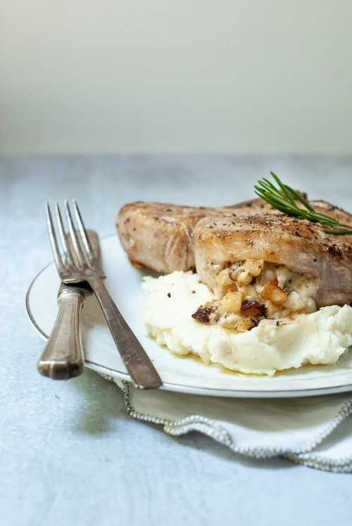 Image of Cheddar, Bacon & Apple Stuffed Pork Chops