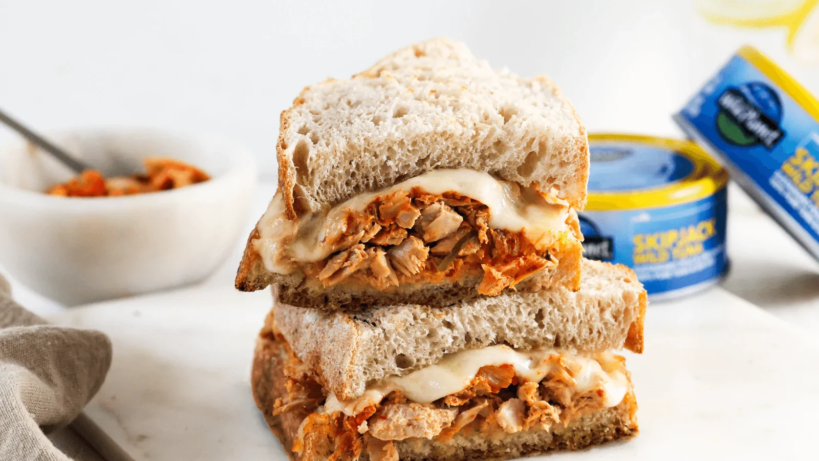 Spicy Kimchi & Muenster Tuna Melt | Wild Planet Foods recipe