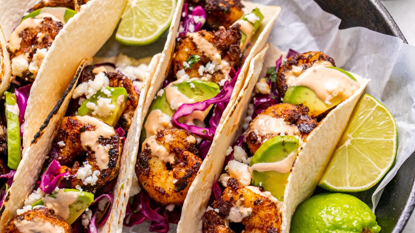 Baja Shrimp Tacos – Sizzlefish