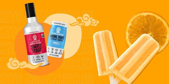 Image of Keto, Low Carb, Dairy-Free Creamsicles