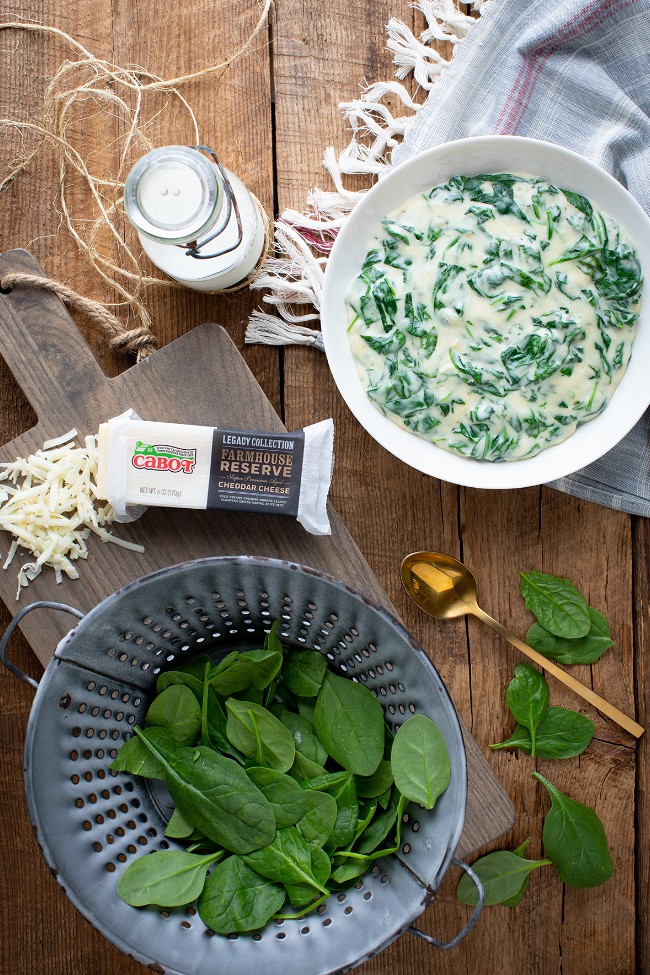 Image of Cheddar Creamed Spinach