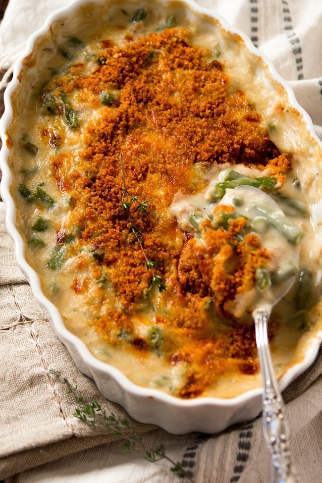 Image of Cheddar Green Bean Casserole