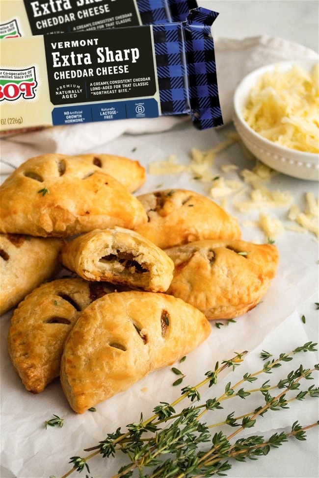 Image of Cheddar, Thyme, and Caramelized Onion Hand Pies