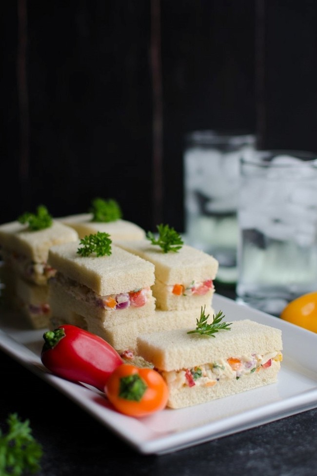 Image of Cheese Salad Tea Sandwiches