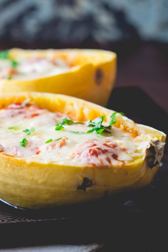 Image of Cheesy Chicken Stuffed Spaghetti Squash