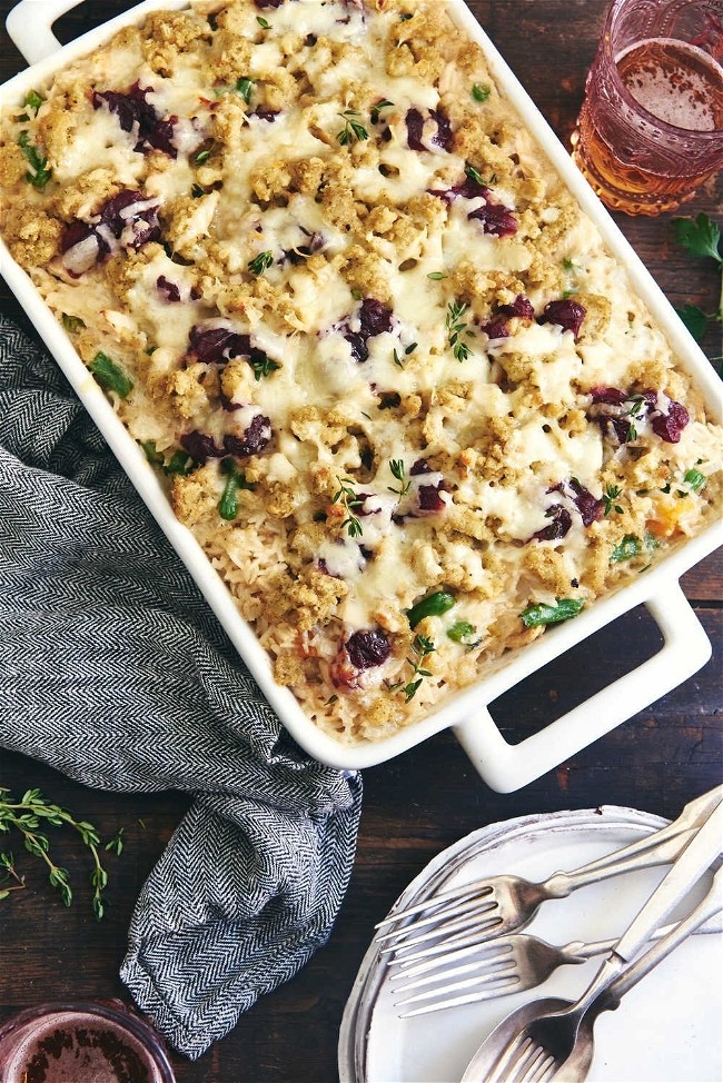 Image of Cheesy Rice Thanksgiving Bake