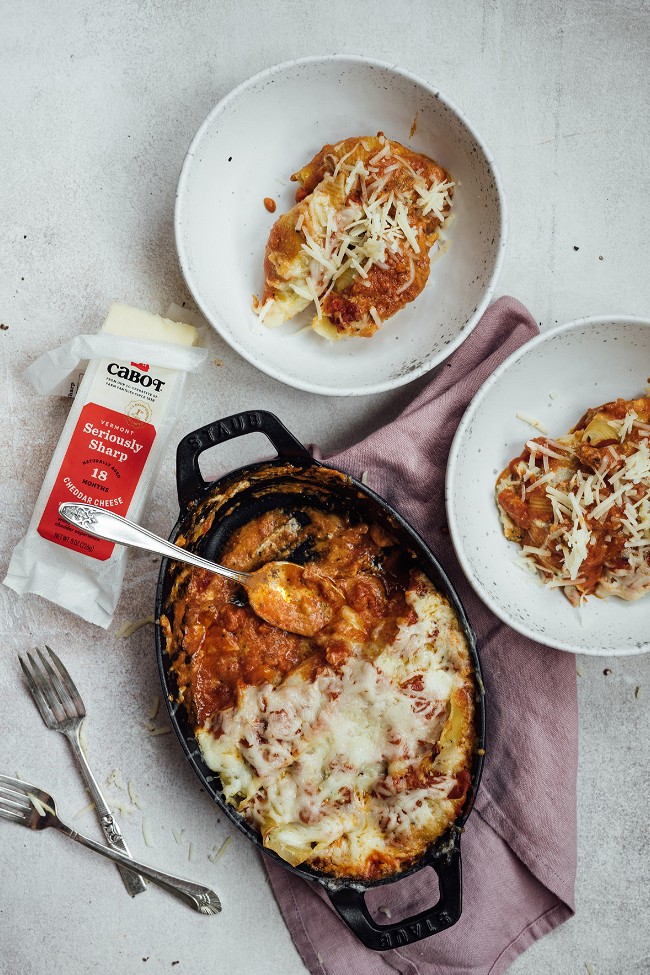 Image of Cheesy Stuffed Shells with Pesto and Ricotta