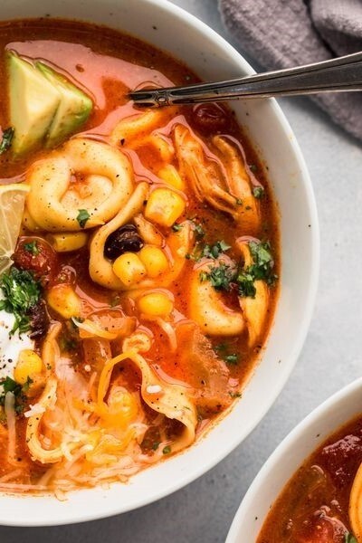 Image of Chicken Tortilla Tortellini Soup