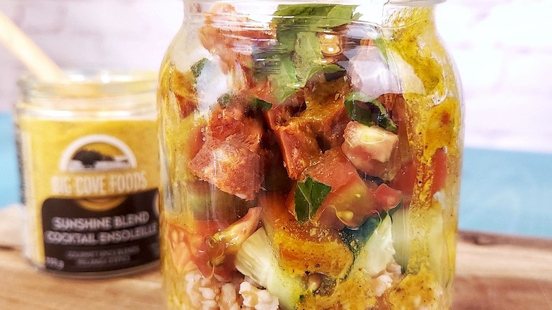 Image of Sunshine Salad in a Jar