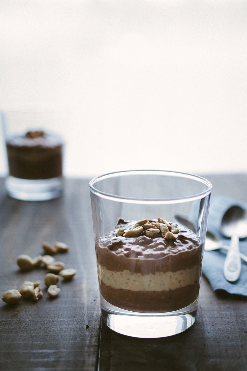 Chocolate Peanut Butter Cup Chia Pudding