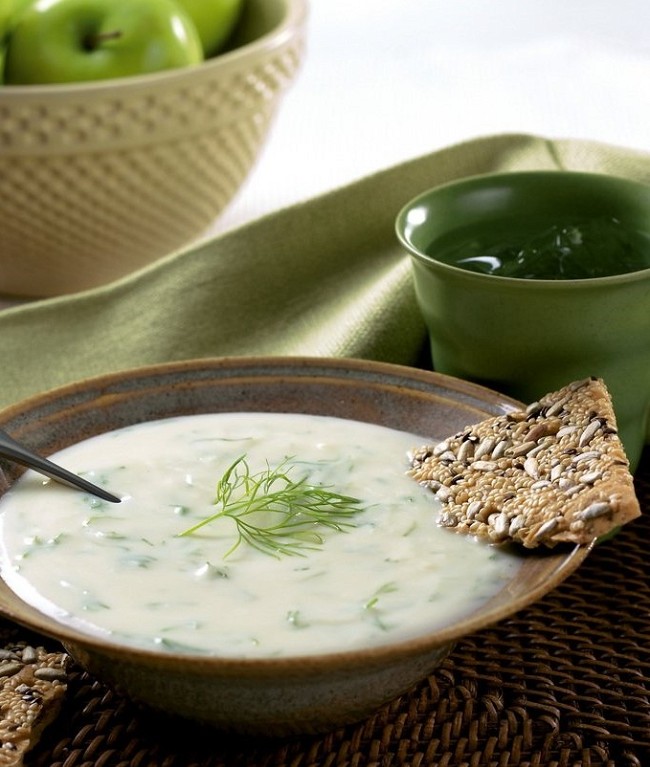 Image of Creamy Cheesy Cauliflower Soup