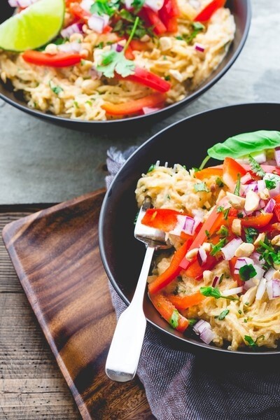 Image of Creamy Thai Style Spaghetti Squash Noodles