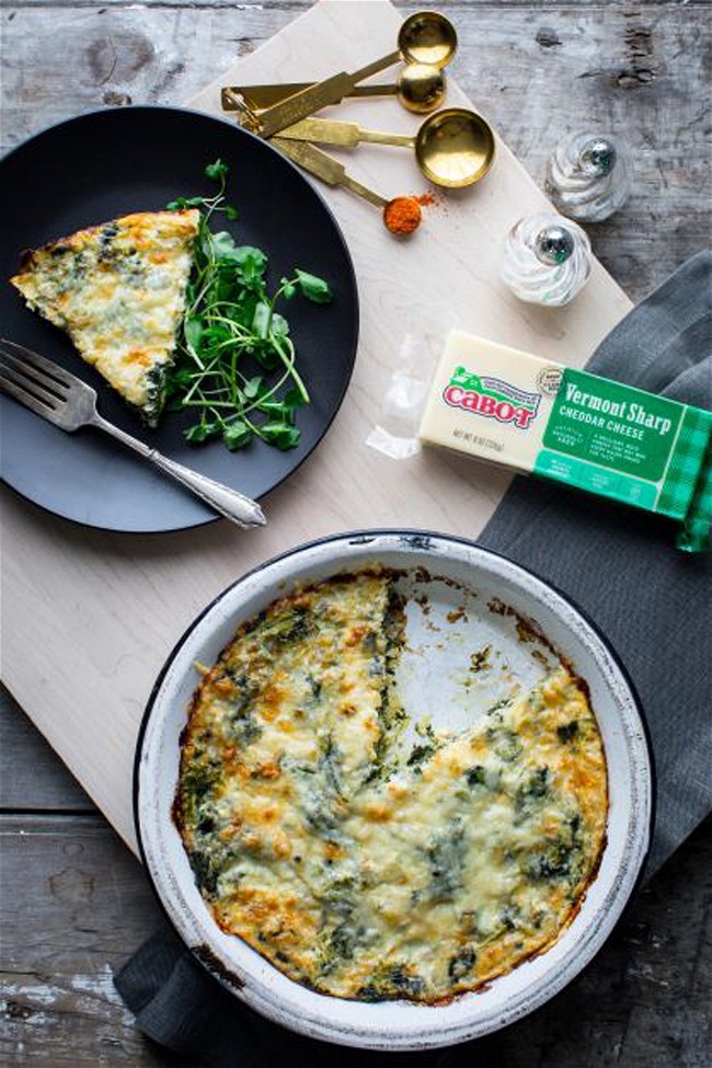 Image of Crustless Spinach Quiche