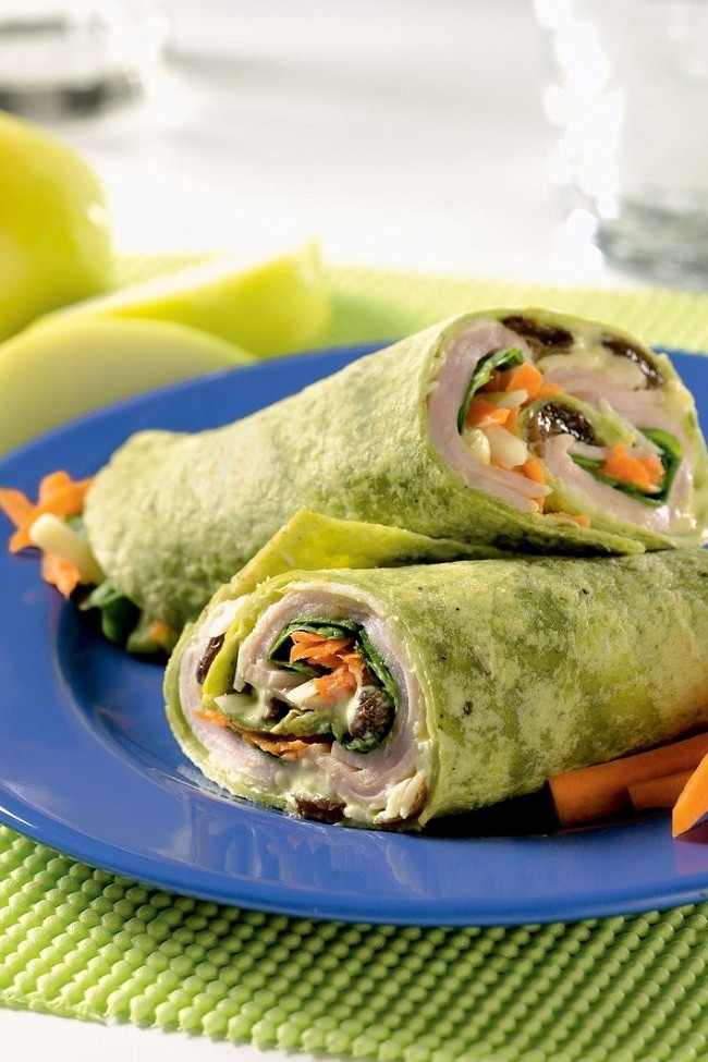 Image of Curried Turkey Wraps Recipe