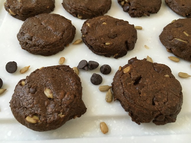 Image of Double Chocolate Sunflower Cookies