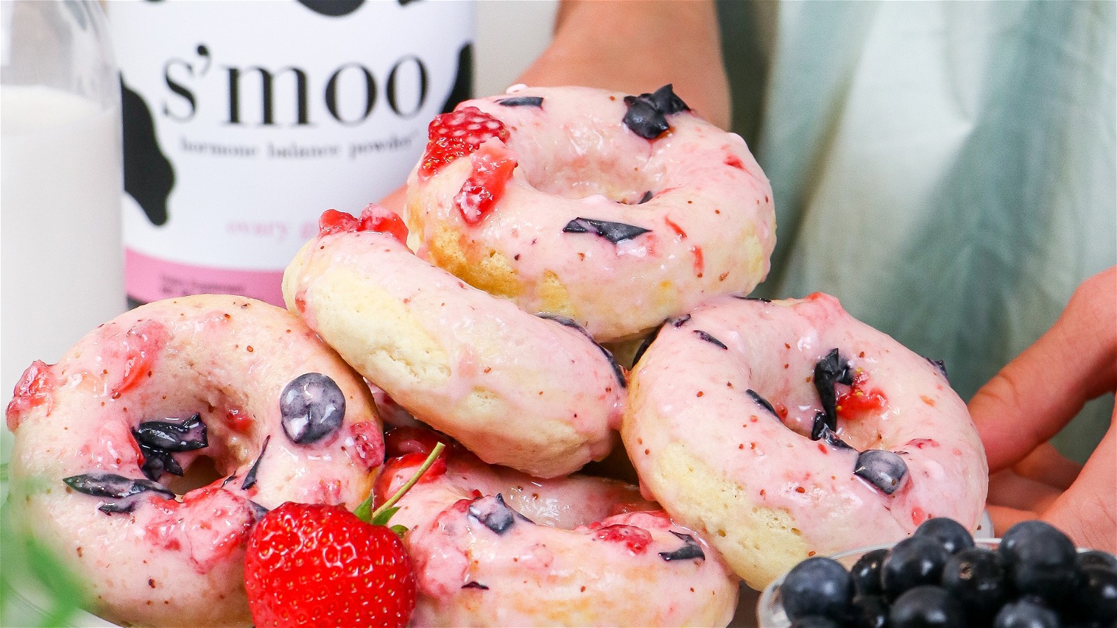 Strawberry Baked Donuts-image