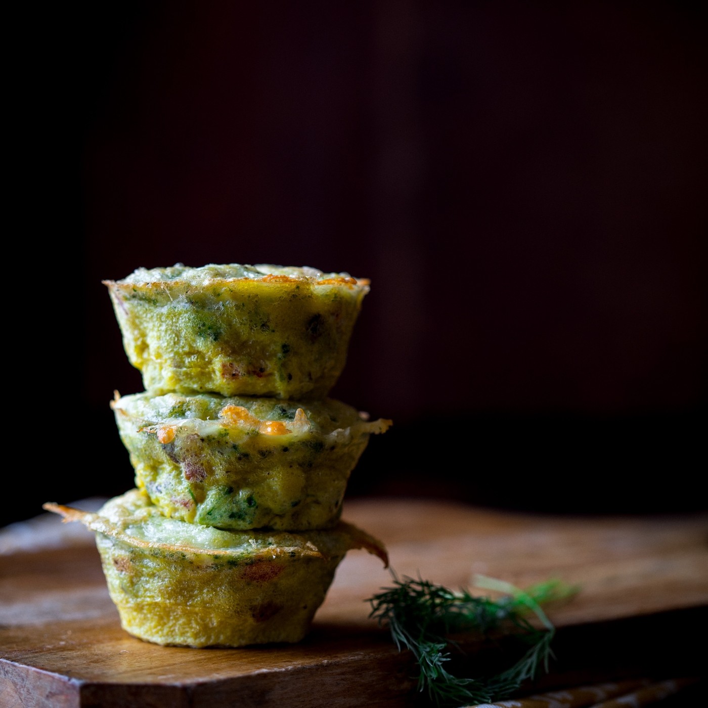 Veggie and Cheddar Egg Cups - Mountain Mama Cooks