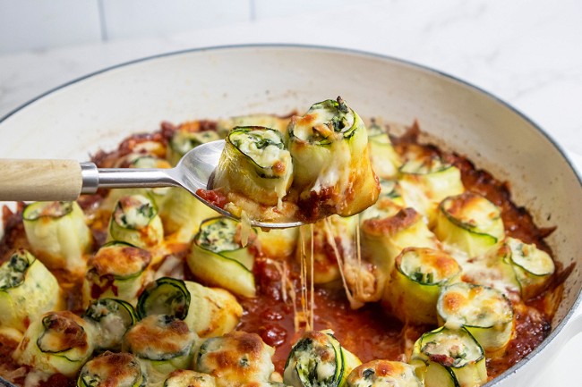 Image of Zucchini Lasagna Rolls