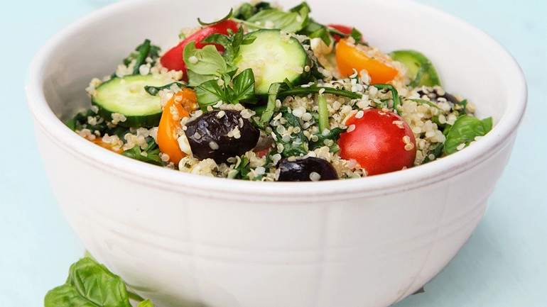 Image of Greek Quinoa Bowl Recipe