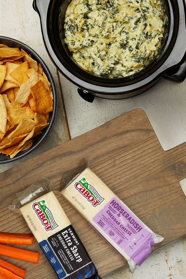 Image of Five Mile Farm’s Cheesy Spinach Artichoke Dip