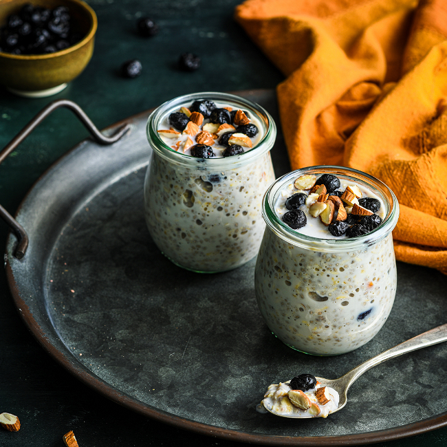 Image of Blueberry Almond Overnight Oats