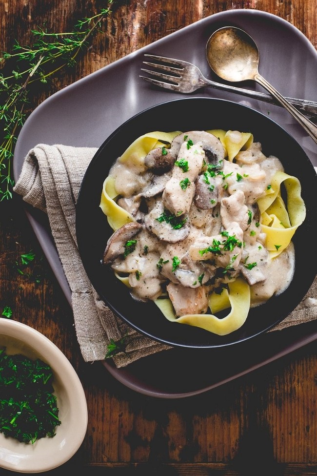 Image of Greek Yogurt Turkey Stroganoff