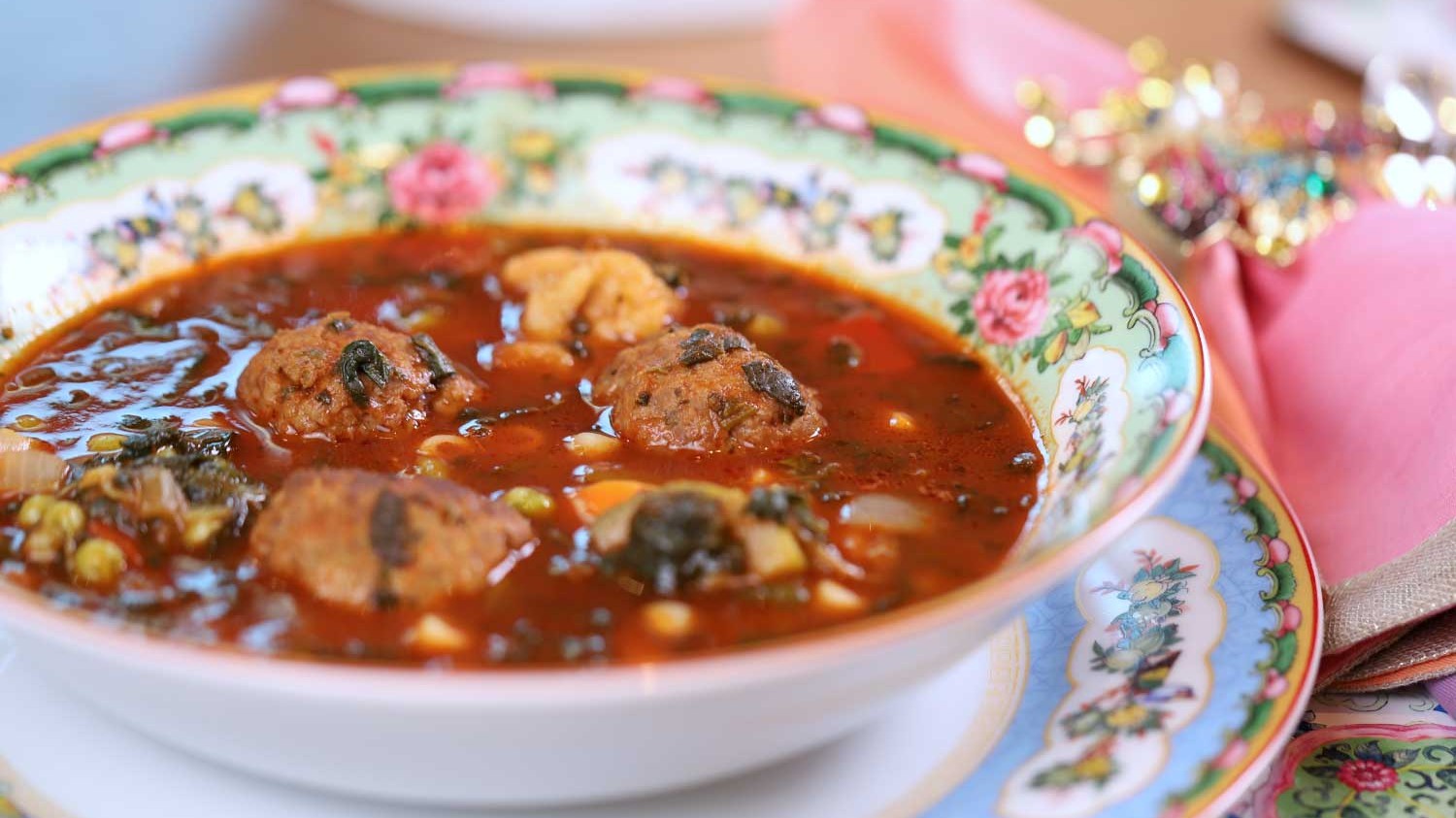 Image of Marie’s Minestrone Meatball Soup Recipe