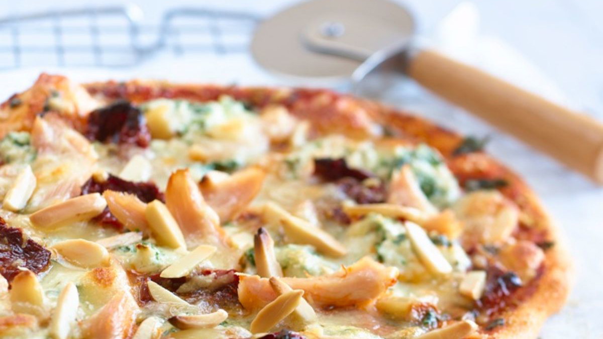 Image of Three Way Almond Pizza
