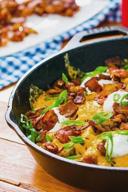 Image of Grilled Cheesy Loaded Potatoes