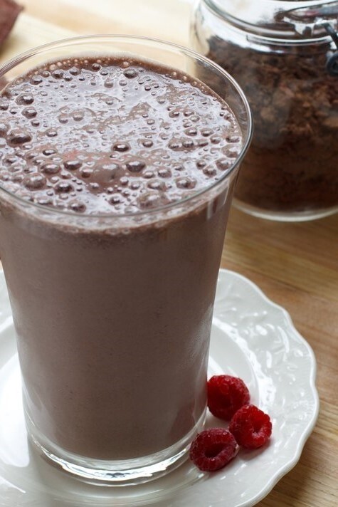 Image of High Protein Chocolate Raspberry Smoothie