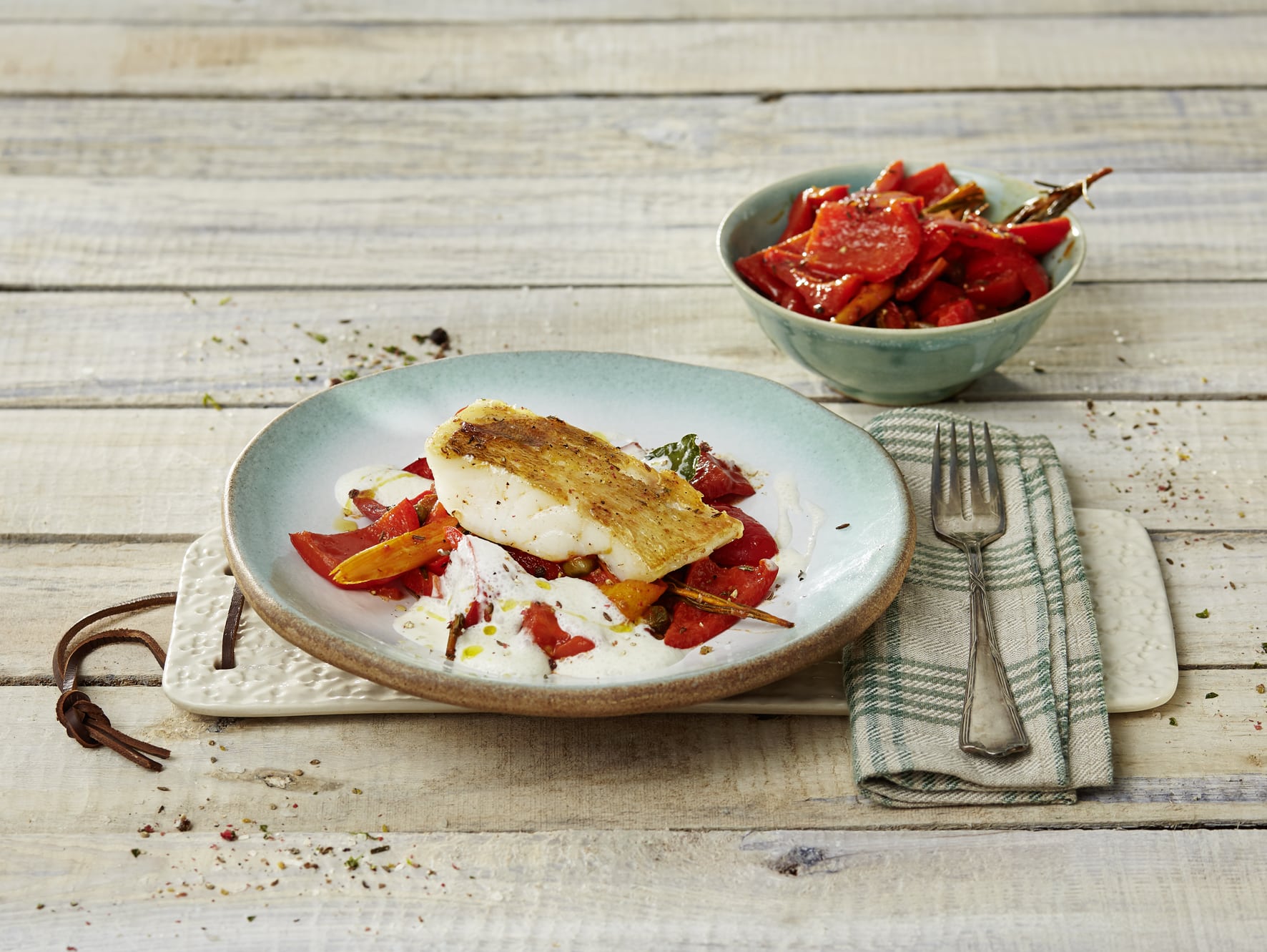 Zanderfilet mit Peperonata Rezept gesund &amp; lecker Kochen