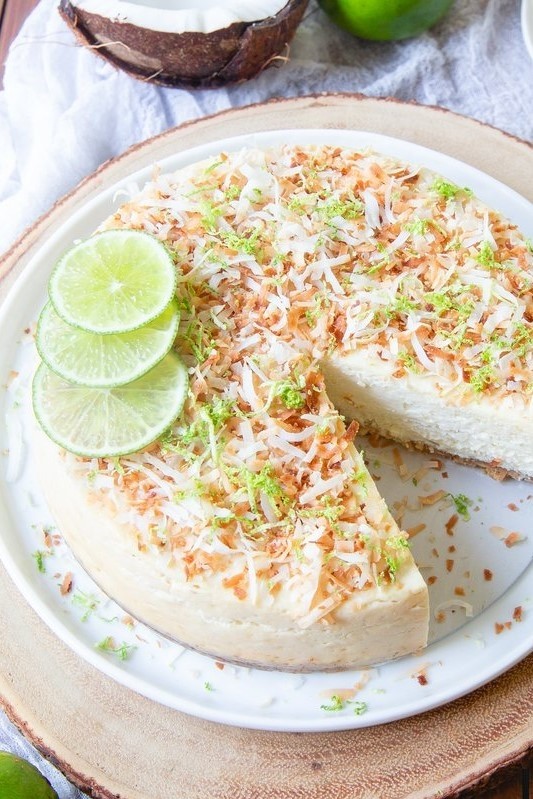 Image of Instant Pot Coconut Lime Cheesecake
