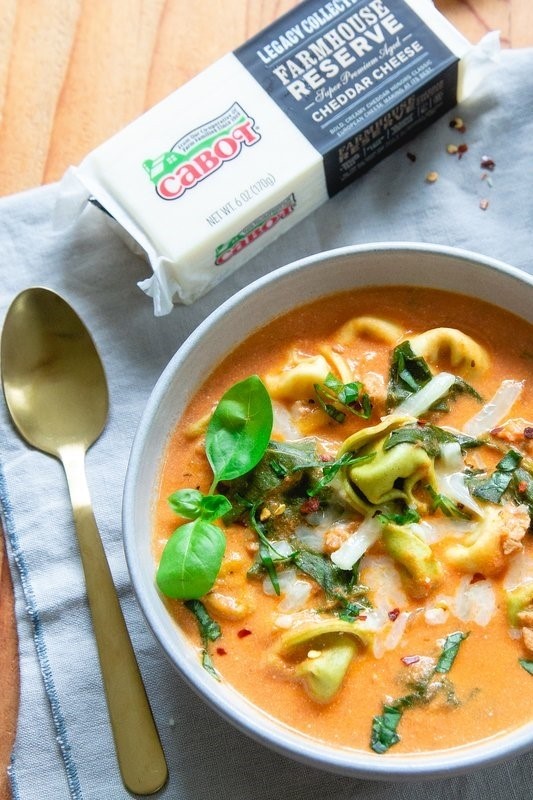Image of Instant Pot Creamy Tomato Tortellini Soup
