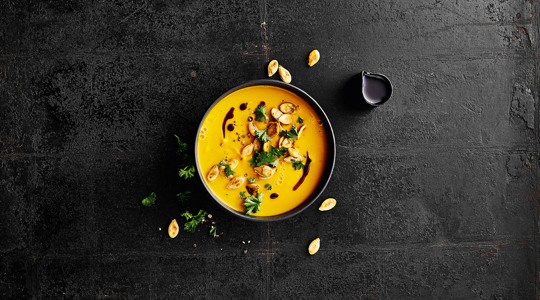 Kürbissuppe mit Kokosmilch und Ras el Hanout