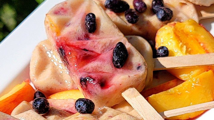 Image of Peaches and Cream Popsicles