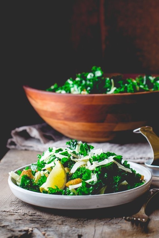 Image of Kale Caesar Salad with Alpine Cheddar