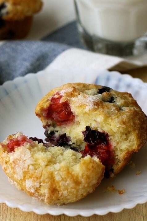 Image of Lemon Berry Muffins Recipe with Cabot Greek Yogurt