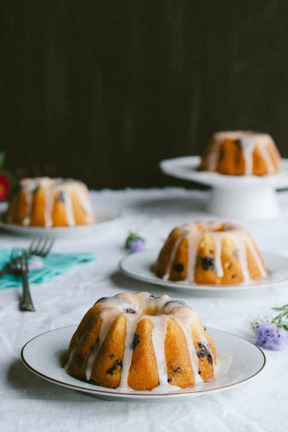 Image of Lemon Blueberry Mini Bundt Cakes