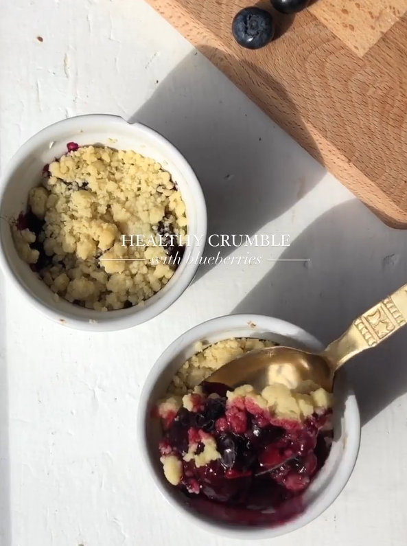Image of Healthy Blackberry Crumble Recipe