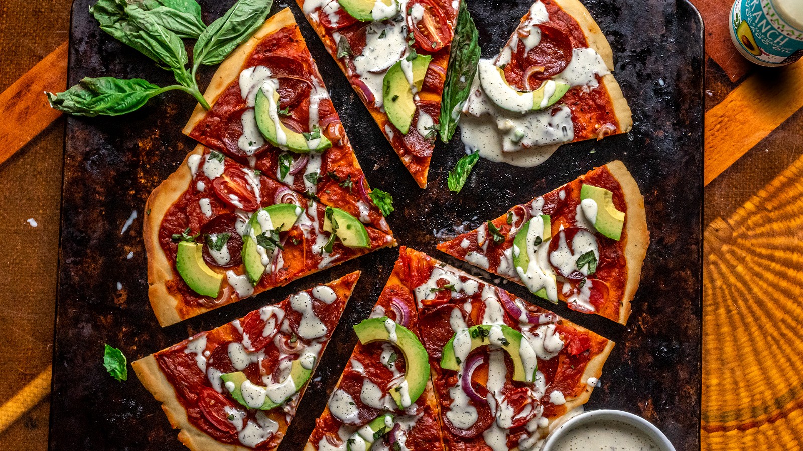 Image of Avocado Pizza with Ranch