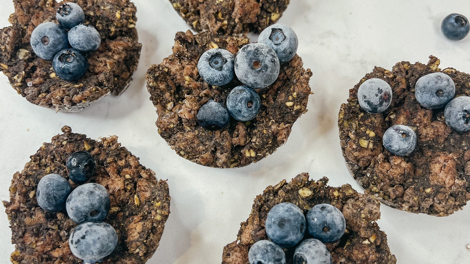 Image of Doggy Blueberry Oatmeal Muffins 