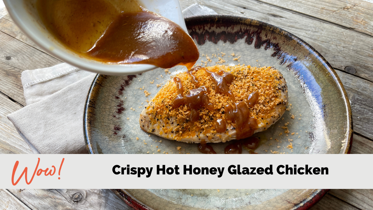 Image of Crispy Hot Honey Glazed Chicken