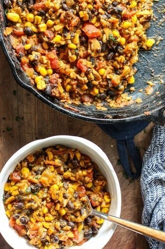 Image of One-Pot Cheesy Mexican Beans & Rice