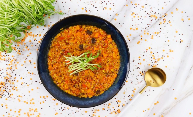 Image of Marokkanische Rote-Linsen-Quinoa-Suppe