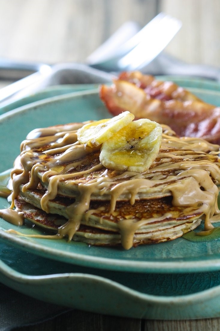 Peanut Butter Banana Pancakes