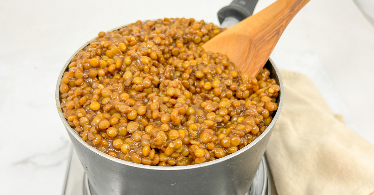 Image of Then stir back in the lentils and your fav bbq...