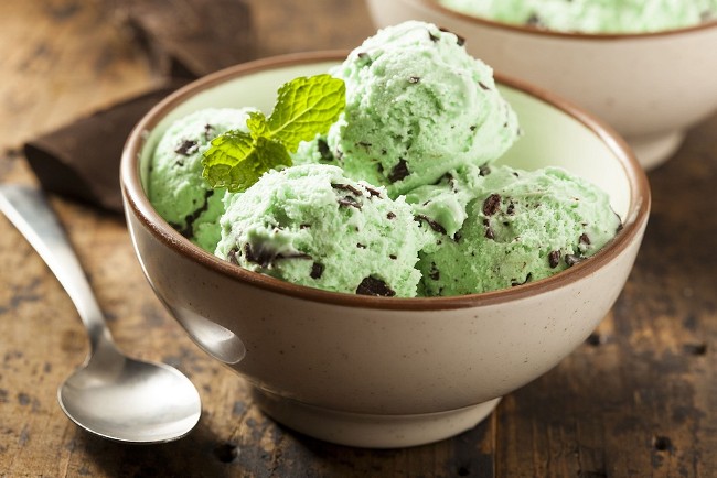 Image of Creamy Mint Chocolate Chip Ice Cream