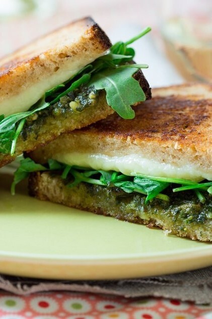 Image of Pesto & Arugula Grilled Cheese