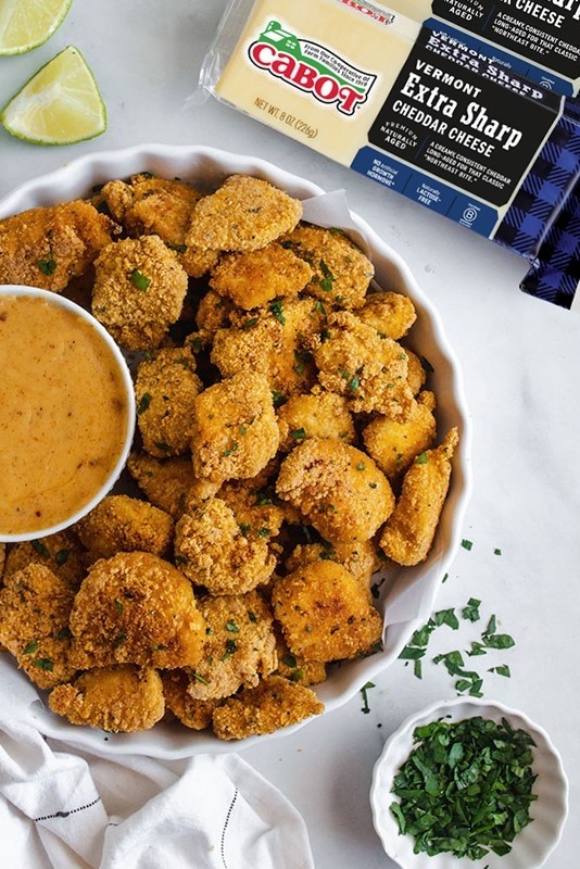 Image of Popcorn Chicken with Chipotle Cheddar Dip