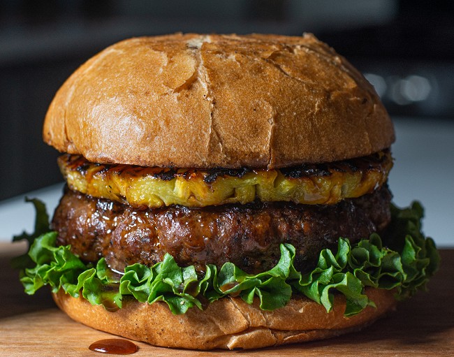 Image of To Drool Over Huli Huli Hawaiian Pineapple Burger